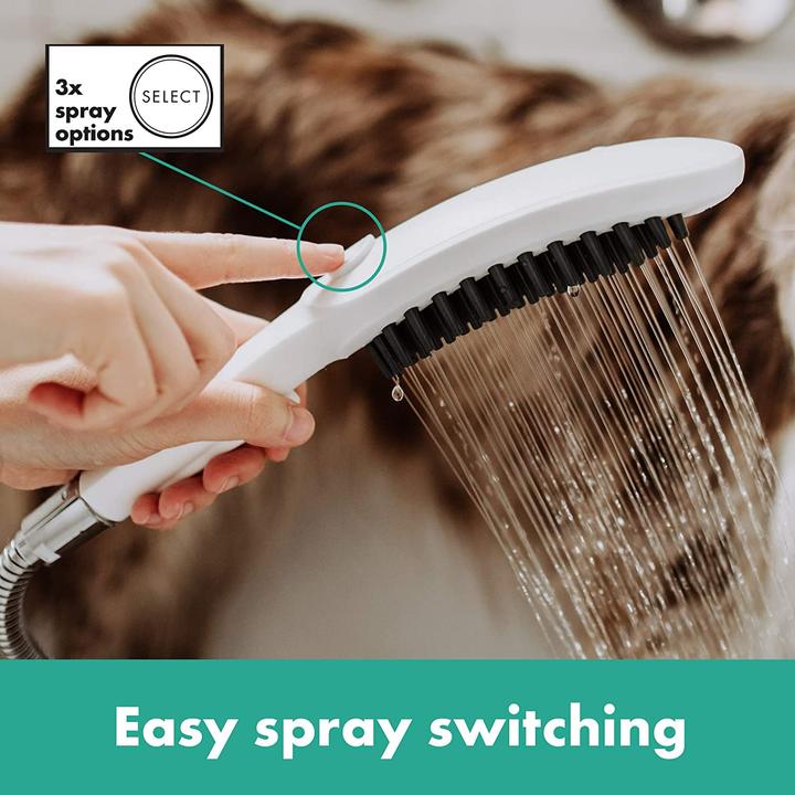 Immagine prodotto hansgrohe DogShower doccia per cani 150 3 tipi di getto Seleziona (3 Tipi di raggi, 7.60 l/min)