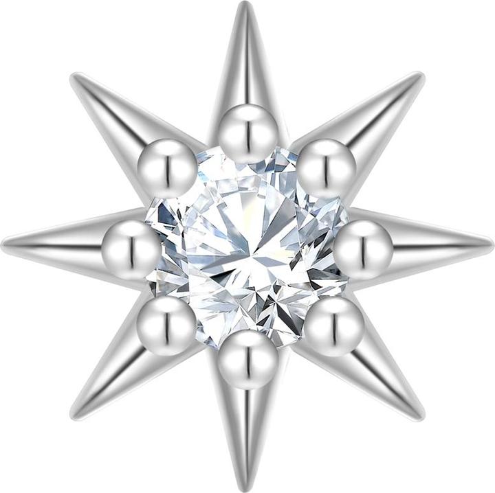 Immagine prodotto Glanzstücke München Orecchini da donna con fiore in argento - 37396 (Argento)