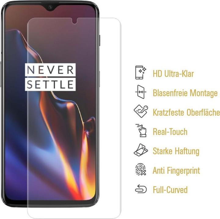 Produktbild Protectorking 4x Panzerfolie Anti-Shock Full Cover HD Klar (4 Stück, OnePlus 7T)