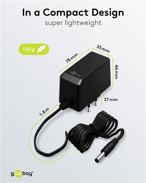 Produktbild Goobay 12-V-Netzteil 27 W / 2,25 A