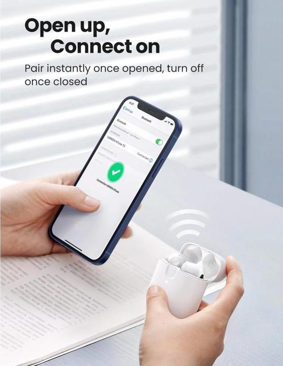 Actual product image Ugreen HiTune T2 Bluetooth 5.0 Earbuds (No noise cancelling, 4 h, Wireless)