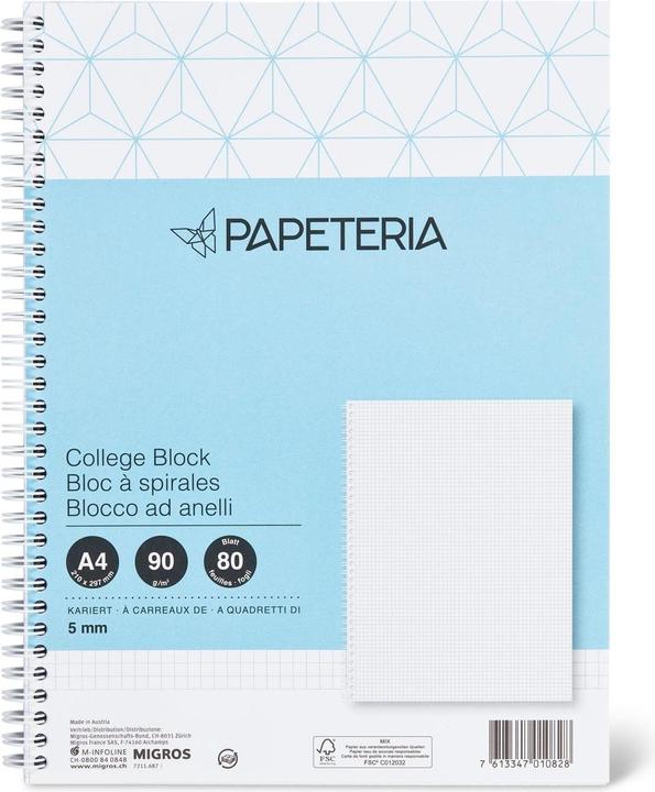 Produktbild Papeteria College-Block (A4, Kariert)