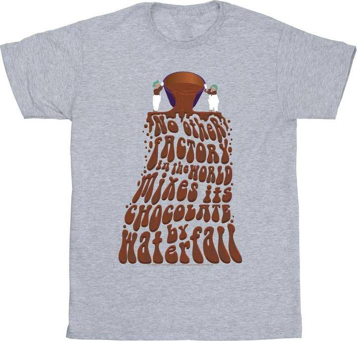 Willy Wonka & the Chocolate Factory Chocolate Waterfall TShirt Jungen