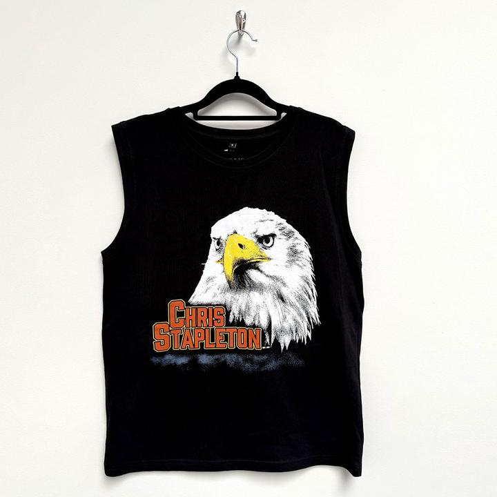 Actual product image Chris Stapleton Eagle (Black) Tank (XL)