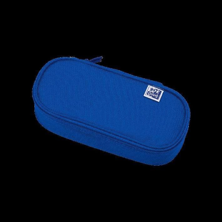 Oxford Schlamper-Etui, Polyester, oval, blau