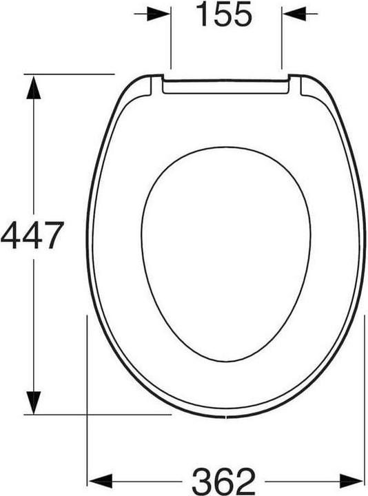 Actual product image Gustavsberg Saval Seat (Urea, Metal Hinges)