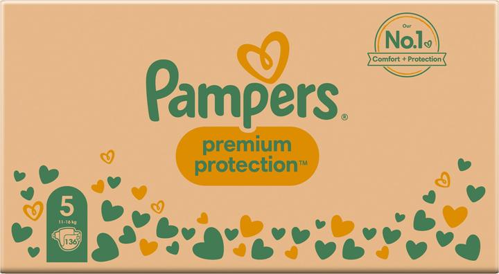 Produktbild Pampers Premium Protection (Gr. 5, Monatsbox, 136 Stück)