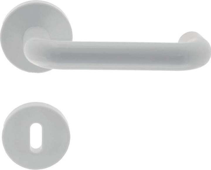 Intersteel Rosette set 0009 plastic ws round SK/OL DIN left / right D/D (Door set)