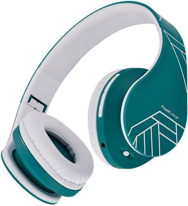 Produktbild PowerLocus Wireless Headphones P2 (blue-white) (20 h, Kabelgebunden, Kabellos)