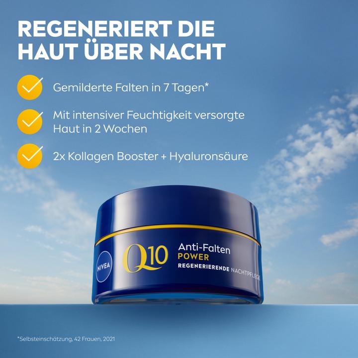 Produktbild NIVEA Q10 Pow Ant Falt Nachtcr Rege 50ml (50 ml, 24h Creme)