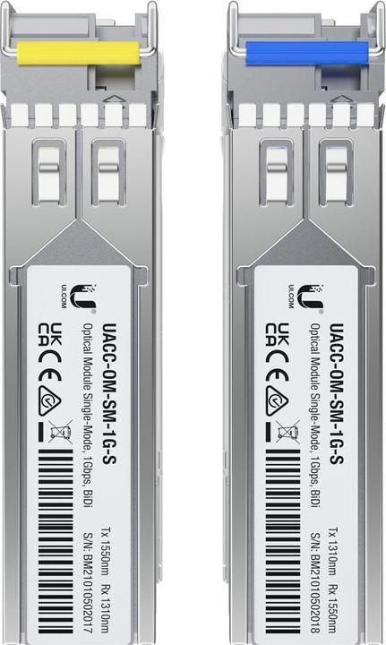 Image du produit Ubiquiti UACC-OM-SM-1G-S-20 - Module optique Module monomode, 1 Gbps, BiDi, pack de 20