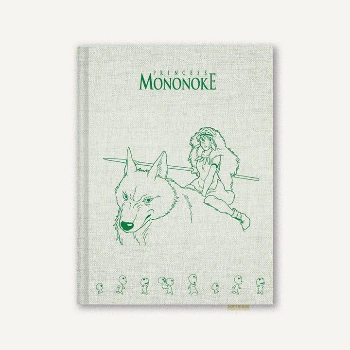 Actual product image Abrams & Chronicle Studio Ghibli Princess Mononoke Notebook (Plain, Hardcover)