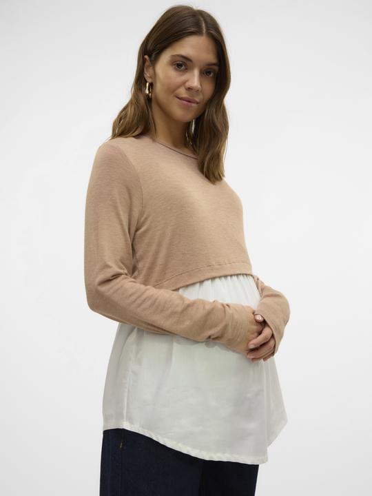 Produktbild Mamalicious Normal geschnitten Rundhals Top Bluse (L)