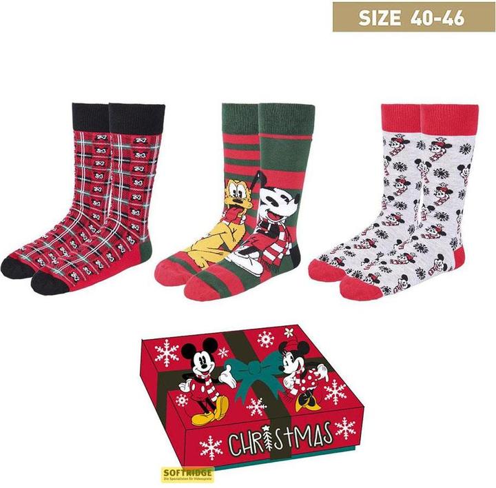 NoName DISNEY - Mickey - Pack de 3 paires de chaussettes (P40-46) (3er Pack, 40 - 46)