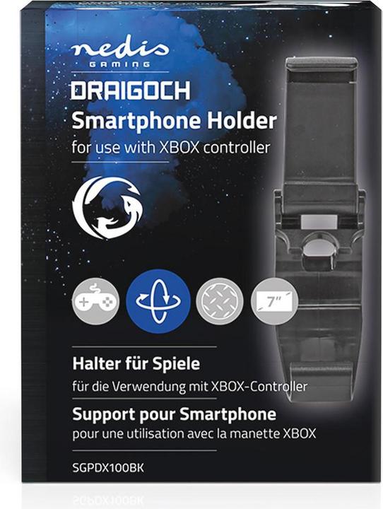 Produktbild Nedis Halter für Gaming-Handys für Xbox One Controller Universal Verstellbar Schwarz