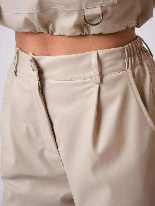 Actual product image Project X Paris Women's imitation leather square padded trousers (XS)