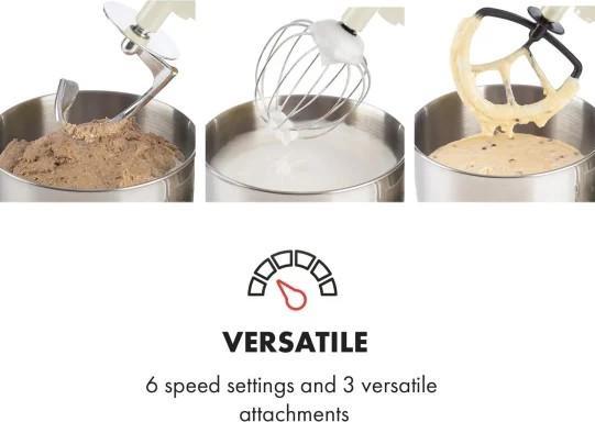 Immagine prodotto Klarstein Bella Morena Food Processor1200 Watt, 5 Litri, Crema (1200 W)
