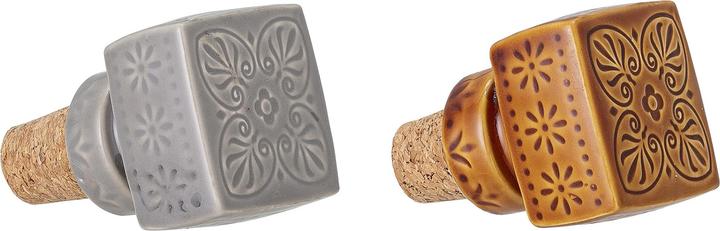 Produktbild Bloomingville Rani Wine Stopper, Grey, Stoneware (Weinverschluss)