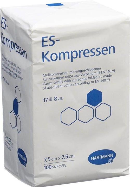 Actual product image Hartmann ES-Kompressen 8fach 7.5x7.5cm