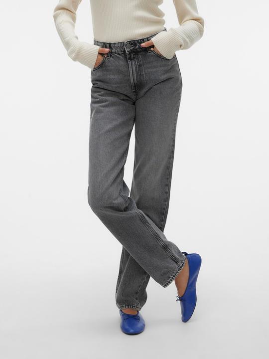 Actual product image Vero Moda VMHAILEY Hohe Taille Gerade geschnitten Jeans Straight-Fit (W28/L30)