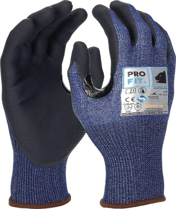 Produktbild Fitzner Schnittschutzhandschuhe Gr.10 blau/schwarz EN 388 PSA II PRO FIT (10)