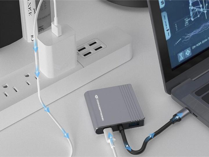 Productafbeelding Conceptronic 4-in-1 USB 3.2 Gen 1 dockingstation (USB-C, 4 Havens)