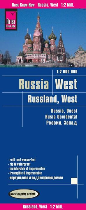 Produktbild Landkarte Russland West (1:2.000.000) 2000000