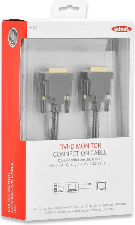 Actual product image ednet Dvi — Dvi (2 m, DVI)