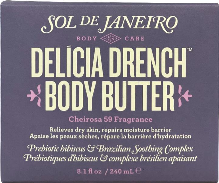 Actual product image Sol de Janeiro Delicia Drench Body Butter 8.10 Ounce (Body butter, 240 ml)