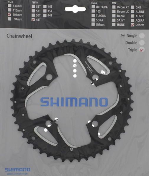 Actual product image Shimano Chainring DEORE LX FC-T551 44 AE for trouser guard (44)