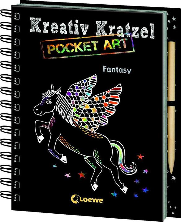 Kreativ-Kratzel Pocket Art: Fantasy (Allemand, Eleanor Sommer, 2017)