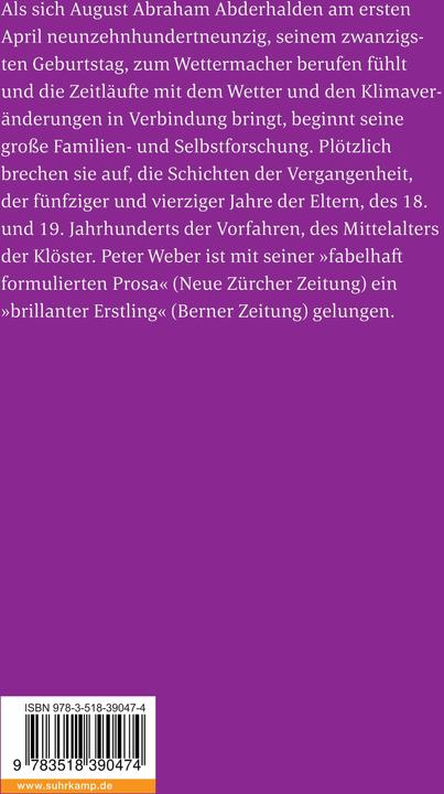 Image du produit Der Wettermacher (Allemand, Peter Weber, 1996)
