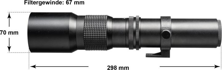 Image du produit Walimex 500/8,0 DSLR Canon EF (Canon EF, Plein format, APS-C / DX)