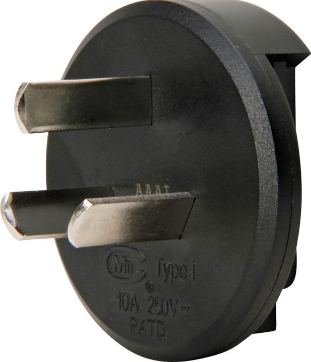 Actual product image Kopp Travel plug Australia/China, black
