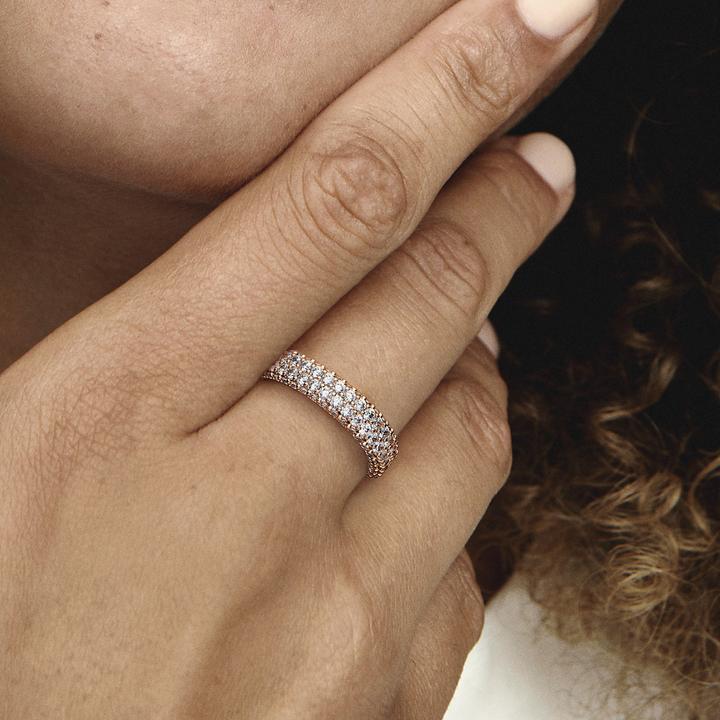 Actual product image Pandora Timeless Double Row Pavé Ring (54)
