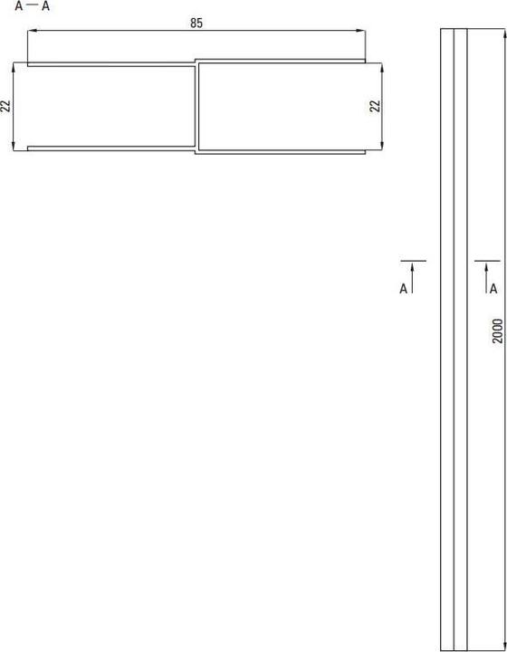 Productafbeelding Deante Uitschuifbare Prof met Beslag Nero 200 cm
