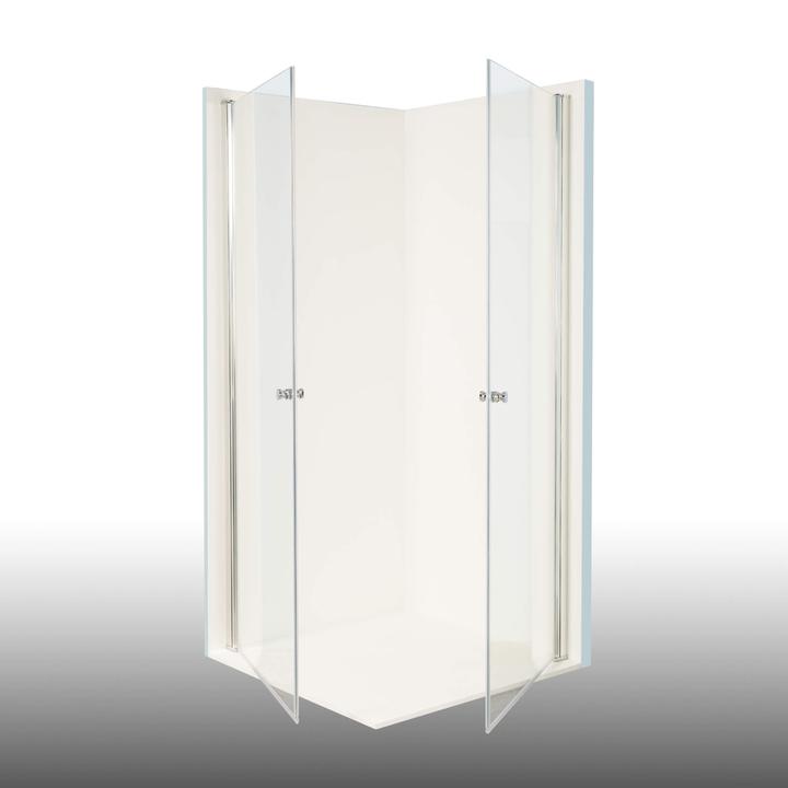 Actual product image Dusbad Shower cubicle/ shower enclosure Vital 2 swing door/ corner shower (80 cm, 80 cm, 202.50 cm)