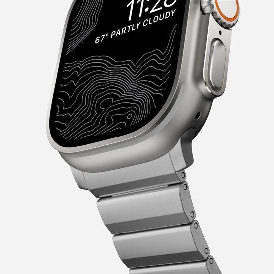 Actual product image Nomad Strap Titanium Silver V2 42/44/45/49mm (35 mm, Titanium)