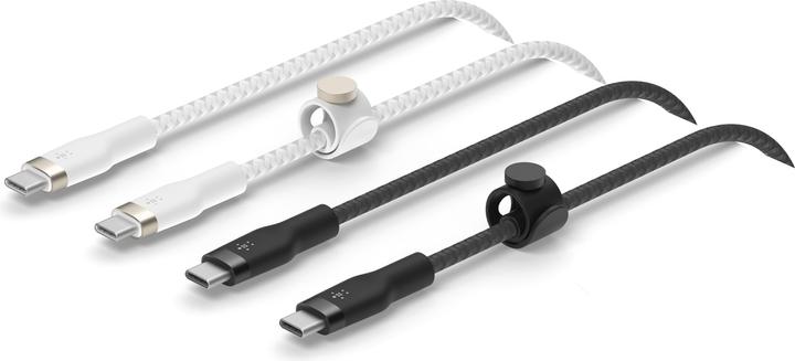 Belkin USB-C naar USB-C Gevlochten Silicone 1m Tweeling (1 m, USB 2.0, 60 W)