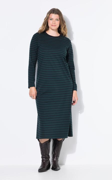 Produktbild Studio Untold Maxikleid, A-Line, Jersey mit Ringeln, Langarm (46, 48)