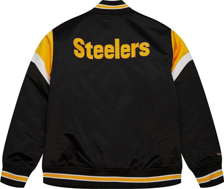 Actual product image Mitchell & Ness M&N Heavyweight Satin Jacket NFL Pittsburgh Steelers - S (S)