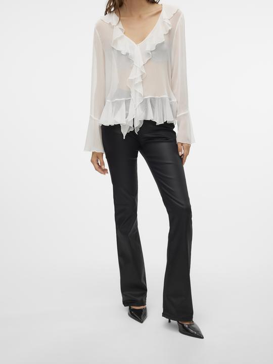Actual product image Vero Moda Vmflash Mr Flared Coated Pants Noos (L)