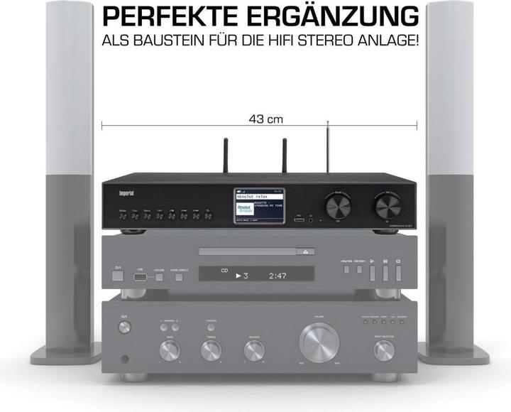 Productafbeelding Imperial DABMAN i510 BT DAB+ / RDS FM Bluetooth 5.1 MP3 WMA HiFi (Internet radio, DAB+, VHF, FM, Bluetooth, WiFi)