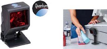 Actual product image Honeywell QuantumT 3580, 1D, Kit (USB), Black Presentation Scanner, Retail, 1D, Laser, Omnidirectional, IR-B (1D barcodes)