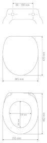 Productafbeelding Wenko WC-zitting met softclosing mechanisme Exclusief No.10 wit