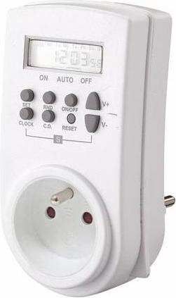 Actual product image Perel Timer - Digital - Weekly Programme - Plug Type E (French System)