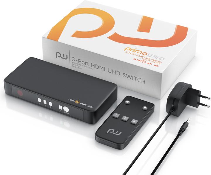 Immagine prodotto Primewire Switch HDMI 2.0 a 3 porte