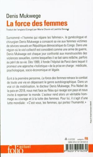 Nährwerte und Zutaten La force des femmes (Französisch, Mukwege Denis, 2024)