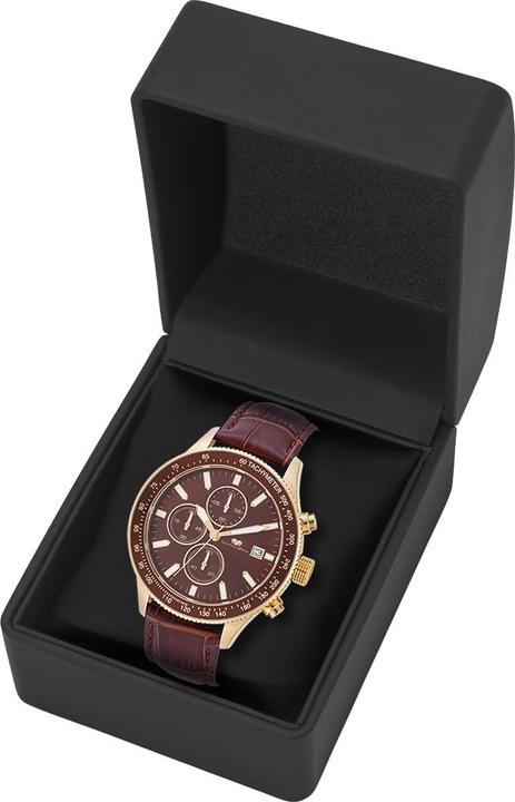 Immagine prodotto Cronografo da uomo Carthago II in vera pelle marrone - 31950 (Cronografo, 43 mm)