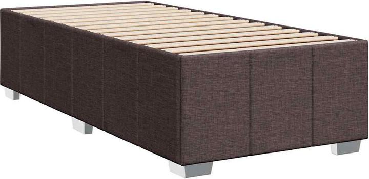 Produktbild VidaXL Boxspringbett Matratze Bett Einzelbett Polsterbett Dunkelbraun 90x200cm (90 x 200 cm)